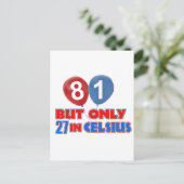 Carte Postale 81e anniversaire (Debout devant)