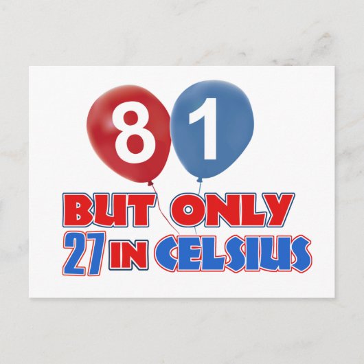 Carte Postale 81e anniversaire (Devant)