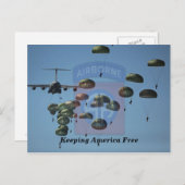 Carte Postale 82e aire de tir aérien du fort Bragg (Devant / Derrière)