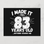 Carte Postale 83 ans drôle mème anniversaire 83 ans (Devant)