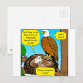 Carte Postale 854 anneaux de liberté dessin animé (Devant / Derrière)