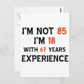 Carte Postale 85e anniversaire (Devant / Derrière)