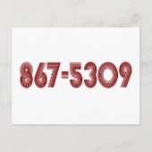 CARTE POSTALE 867-5309 (Devant)