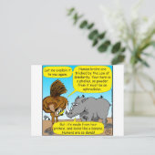 Carte Postale 889 Rhino phallus dessin animé (Debout devant)