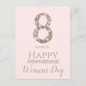 Carte Postale 8 mars Journée internationale des femmes (Devant)