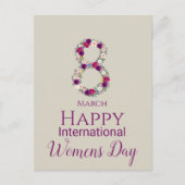 Carte Postale 8 mars Journée internationale des femmes (Devant)