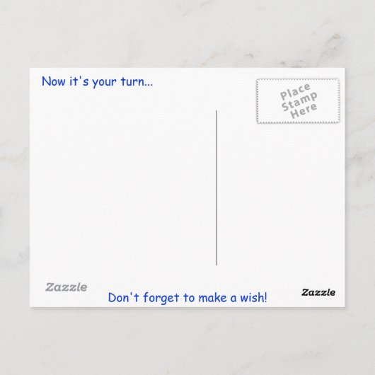 Carte Postale #8Birthday (Dos)