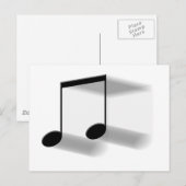 Carte postale 8e flou de note (Devant / Derrière)