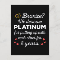 8ème anniversaire Mariage I - Bronze Funny Couple