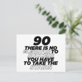 Carte Postale 90 Il n'y a pas d'ascenseur pour le succès Anniver (Debout devant)