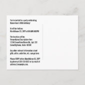 Carte Postale 90e anniversaire - Fun Fireworks, Rainbow Look "90 (Dos)