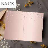 Carte Postale 90e anniversaire rose diamants or enregistrer la d