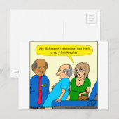 Carte Postale 910 dessin animé de mangeur très rapide (Devant / Derrière)