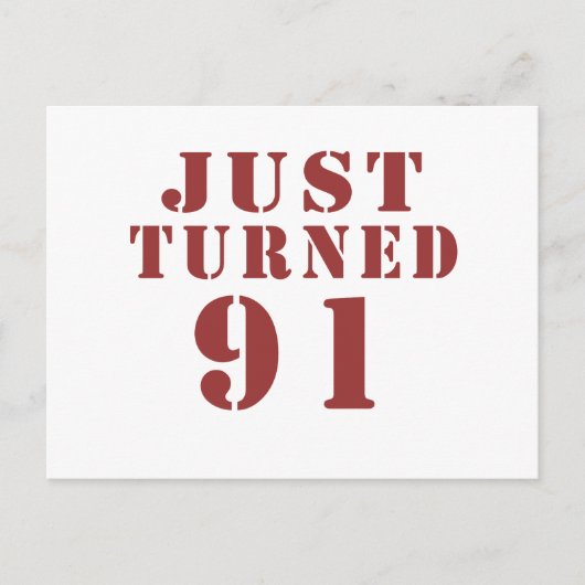 Carte Postale 91 Anniversaire À Venir (Devant)
