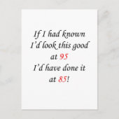 Carte Postale 95 Si j'avais su (Devant)