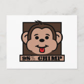 Carte Postale 98% Chimp, Chimpanzé (Devant)