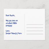 Carte Postale 98e Anniversaire : Motif coeurs amusants, Arc-en-c (Dos)