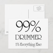 Carte Postale 99 % batteur (Devant / Derrière)