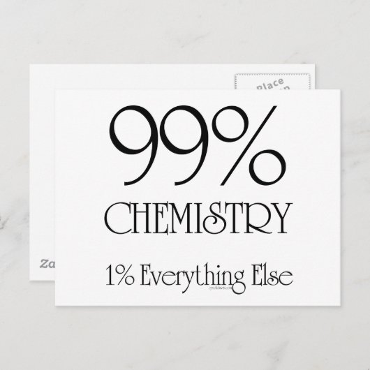 Carte Postale 99% Chimie (Devant / Derrière)