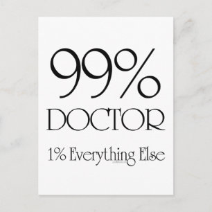 Carte Postale 99% Docteur
