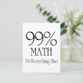 Carte Postale 99 % mathématiques (Debout devant)