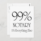 Carte Postale 99 % Notaire (Devant / Derrière)