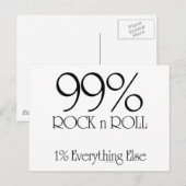 Carte Postale 99% rock (Devant / Derrière)