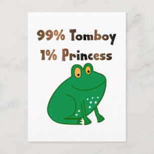 Carte Postale 99% Tomboy 1% Princesse