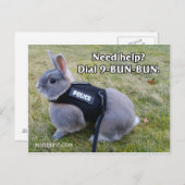 Carte postale 9 Bun Bun (Devant / Derrière)