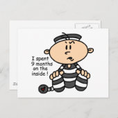 Carte Postale 9 Mois Sur Le Prisonnier De Bébé Intérieur (Devant / Derrière)