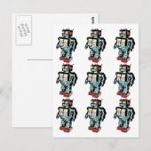 Carte Postale 9 robots (Devant / Derrière)