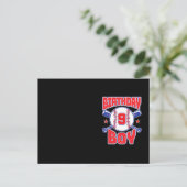 Carte Postale 9e Anniversaire Baseball Grand Nombre Neuf 9 Anniv (Debout devant)