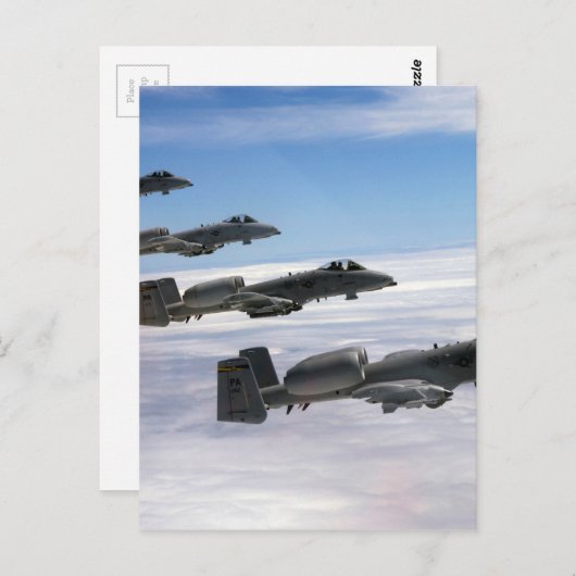 Carte Postale A10 Thunderbolt II (Devant / Derrière)