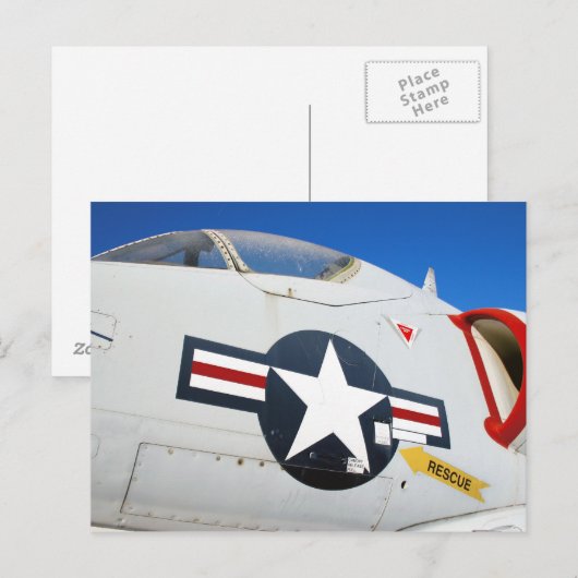 Carte Postale A4 Skyhawk Closeup (Devant / Derrière)