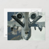 Carte Postale A-10 En cours de ravitaillement par KC-135 (Devant / Derrière)