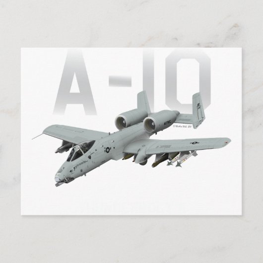 Carte Postale A-10 Thunderbolt II (Devant)