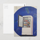 Carte Postale A 1930s era refrigerator ad (Devant / Derrière)