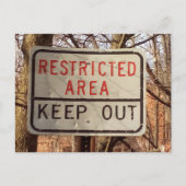 Carte postale à affichage restreint (Devant)