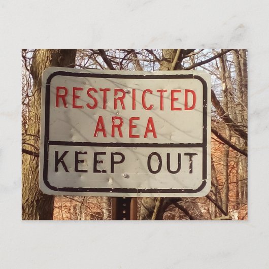 Carte postale à affichage restreint (Devant)