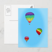 Carte postale à ballon chaud (Devant / Derrière)