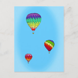 Carte postale à ballon chaud