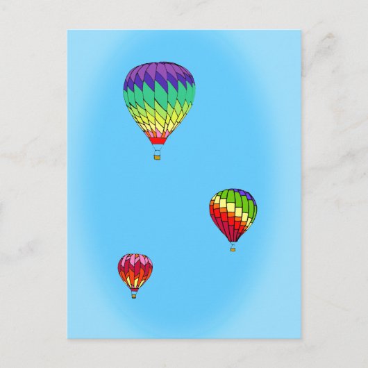 Carte postale à ballon chaud (Devant)