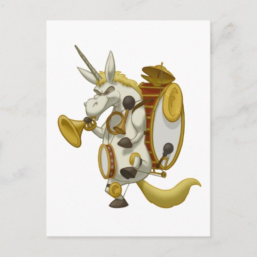 Carte postale à bande unicorne (Devant)