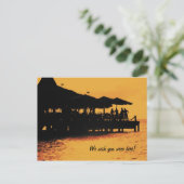 Carte postale à barres tropicales (Debout devant)