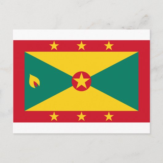 Carte Postale A bas prix ! Drapeau de la Grenade (Devant)