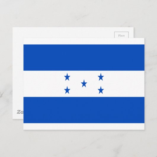 Carte Postale A bas prix ! Drapeau du Honduras (Devant / Derrière)