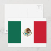 Carte Postale A bas prix ! Drapeau du Mexique (Devant / Derrière)