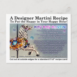 Carte postale à base de Martini Day de mai