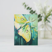 Carte Postale A Beautiful Green Moth (Debout devant)