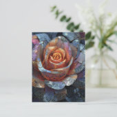 Carte Postale A Beautiful Rose Flower (Debout devant)